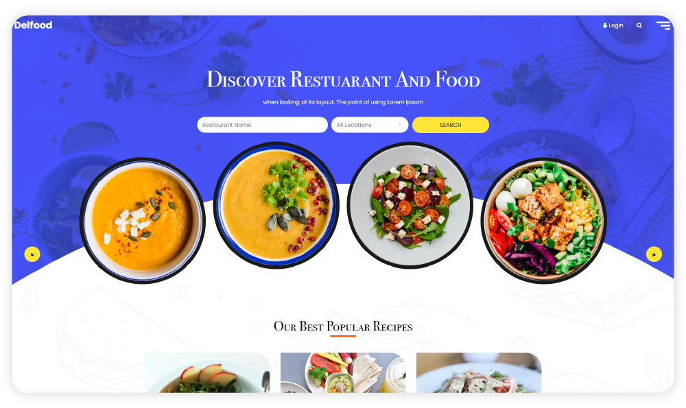 05_Delfood restaurnt website template