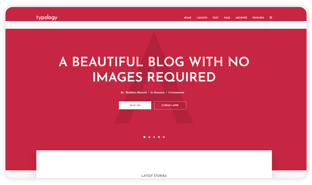 Typology WordPress Blog Themes