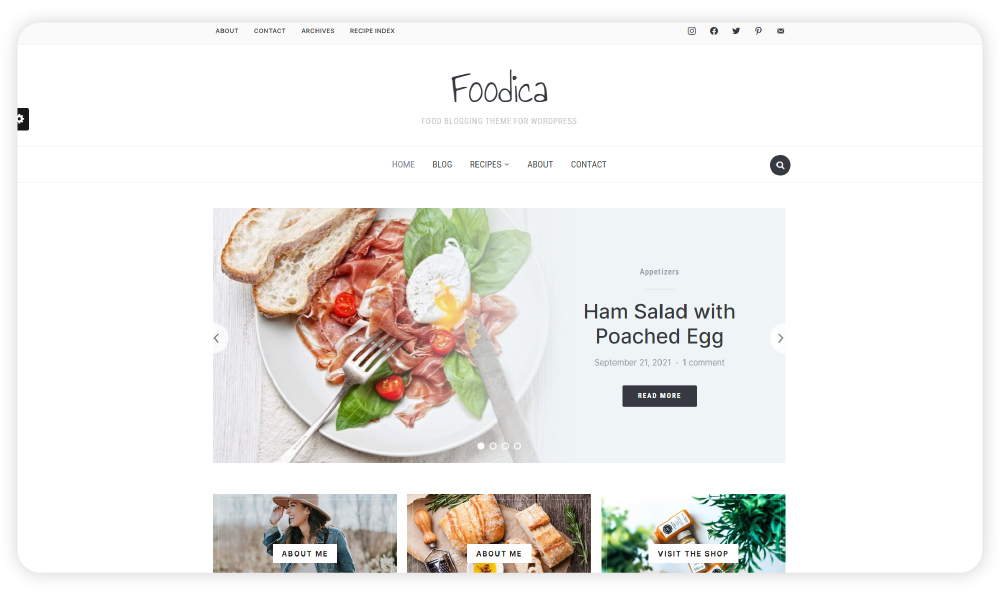 Foodica WordPress Blog Themes