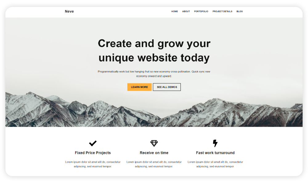 Neve WordPress Blog Themes