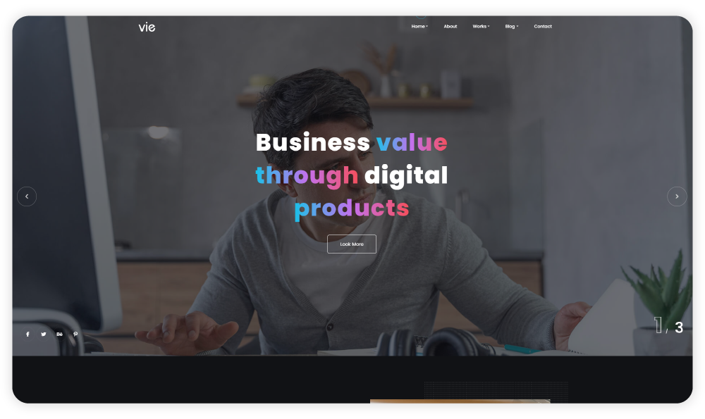 Vie- the Creative Agency Website Template