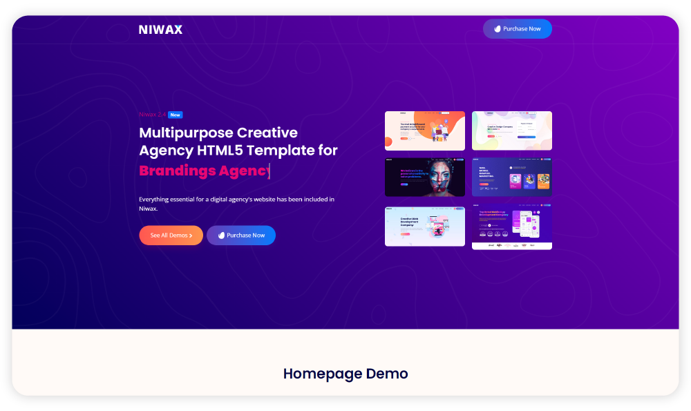 Niwax Creative Web Development Agency Template