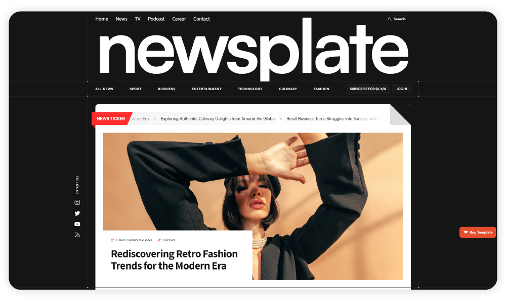 01_Newsplate Magazine and News Template