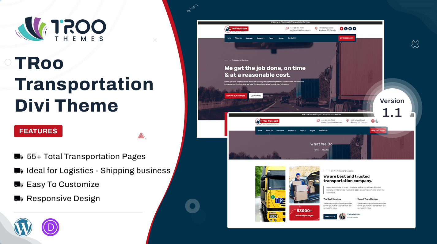 Divi Transportation & Logistics Theme - Featured Image