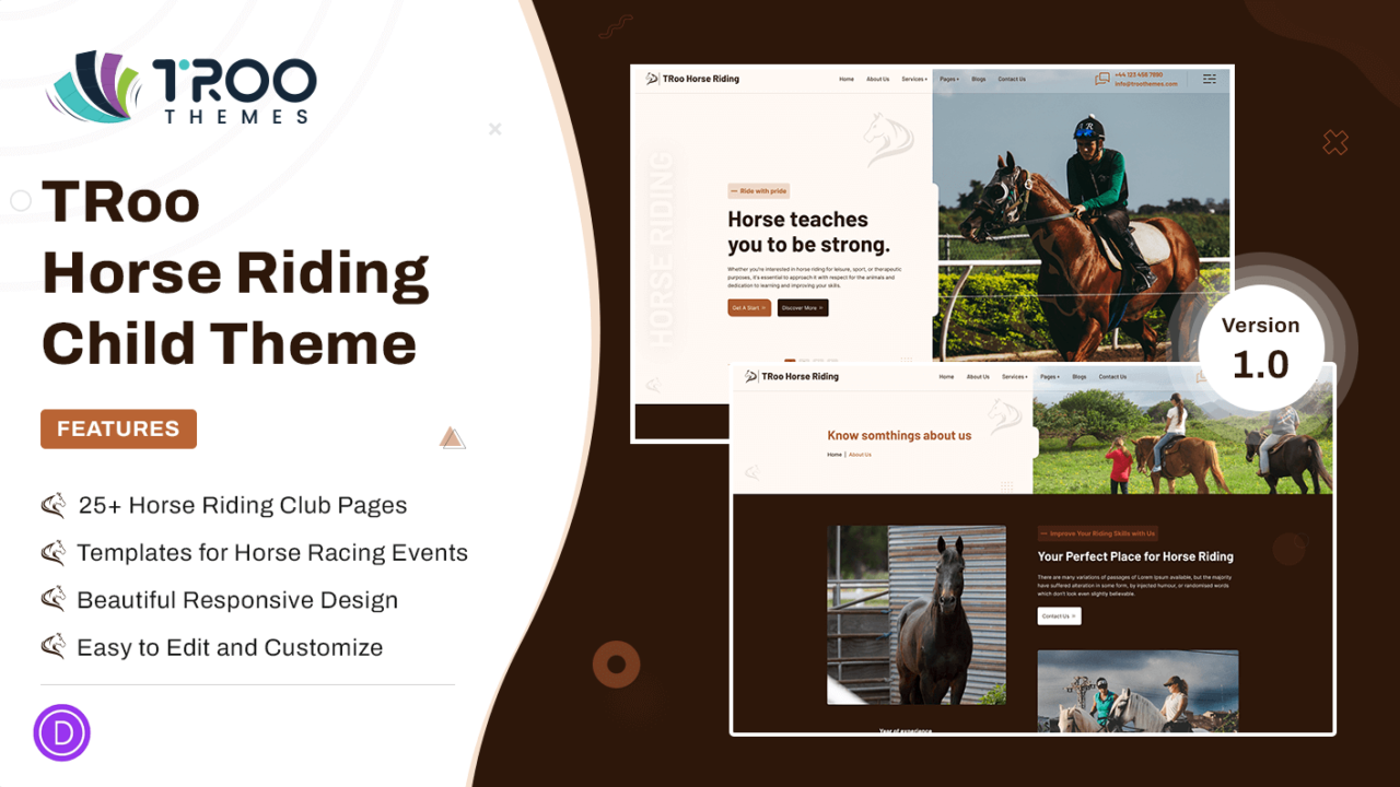 TRoo Horse Riding Child Theme - Featured Image