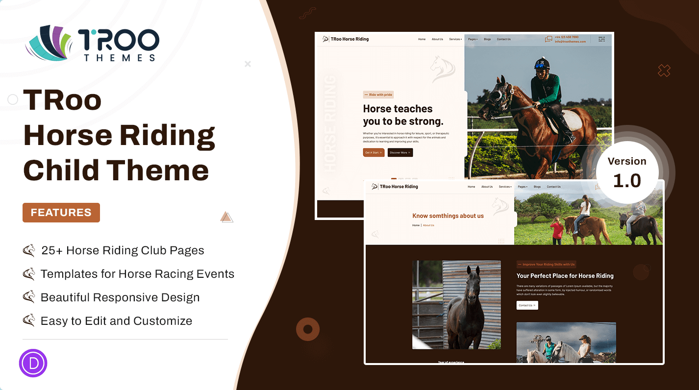 TRoo Horse Riding Child Theme - Featured Image