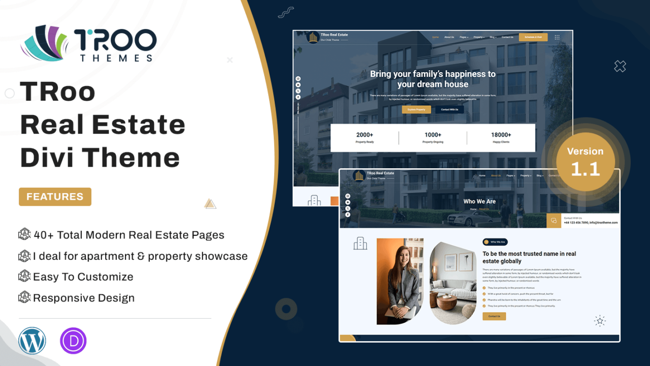 TRoo Real Estate Divi Child Theme - Featured Image