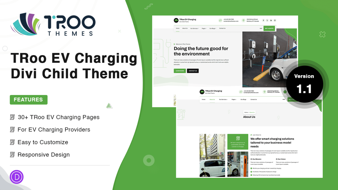 TRoo EV Charging Theme Featured image