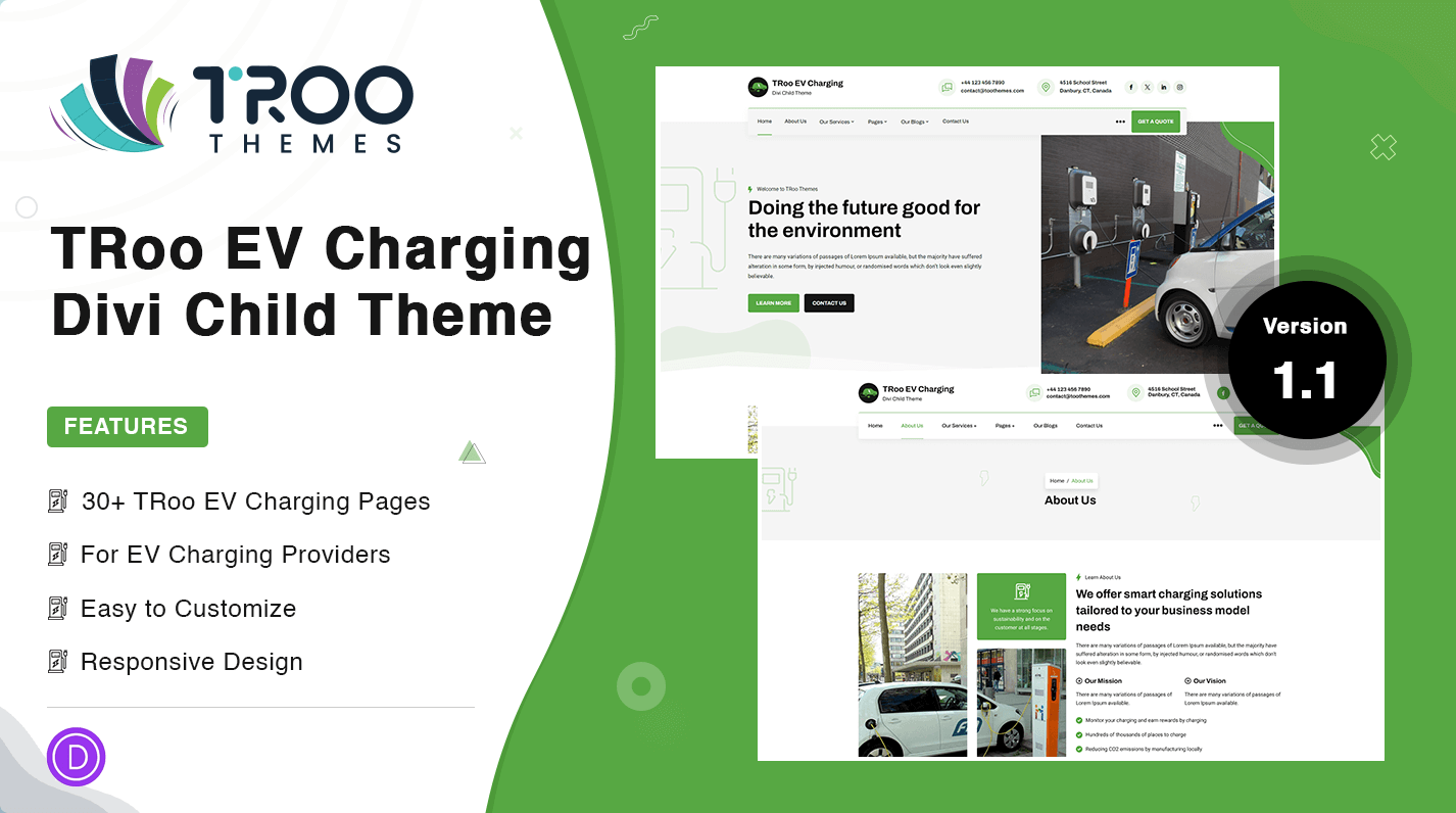 TRoo EV Charging Theme Featured image