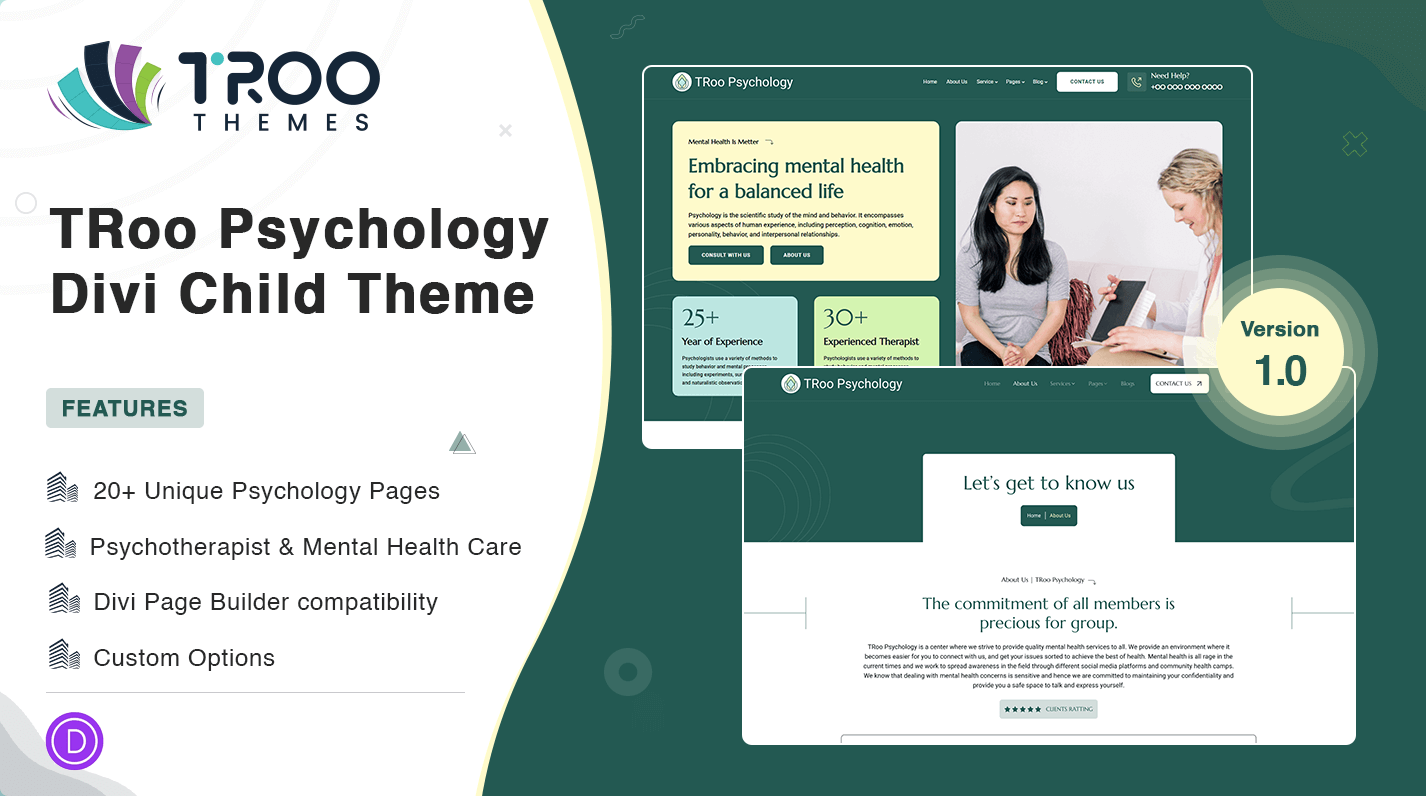 TRoo Psychology - Divi Child Theme - Featured Image