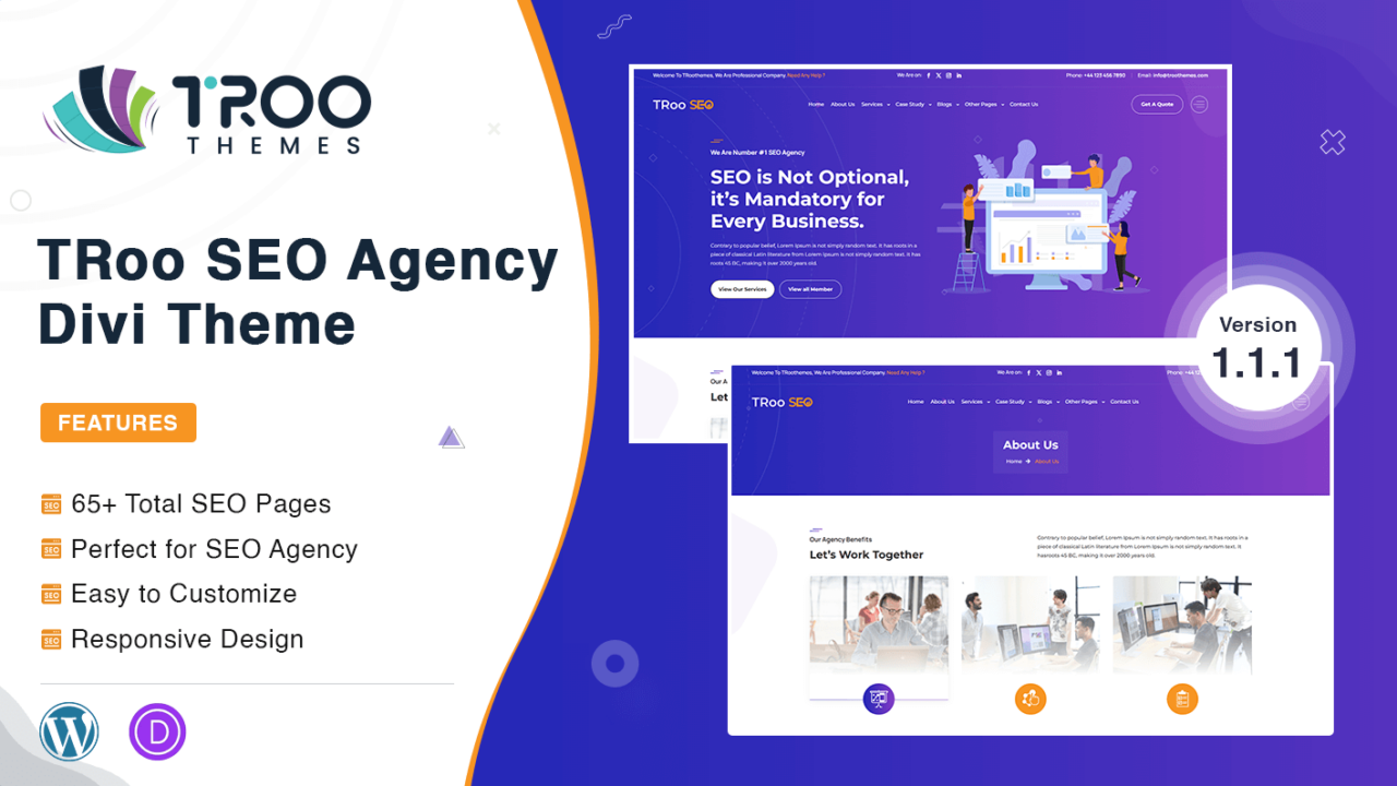 TRoo SEO Agency - Divi Child Theme Featured Image