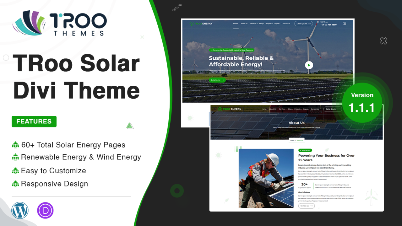 TRoo Solar Divi Child Theme